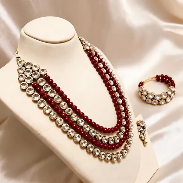 Maroon_Jewellery_Set_Alloy_For_Women_Pack_Of_1