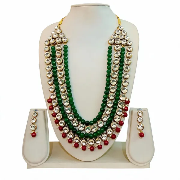 Red_And_Green_Jewellery_Set_Alloy_For_Women_Pack_Of_1