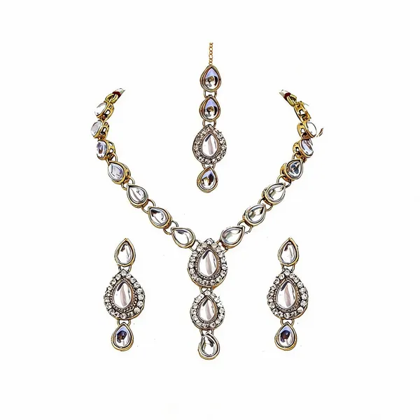 White_Jewellery_Set_Alloy_For_Women_Pack_Of_1