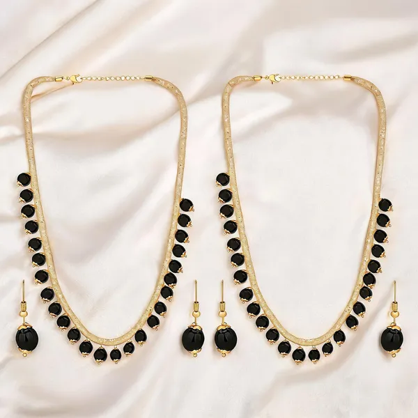 Black_Jewellery_Set_Alloy_For_Women_Pack_Of_2
