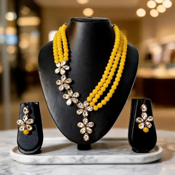 Yellow_Jewellery_Set_Alloy_For_Women_Pack_Of_1
