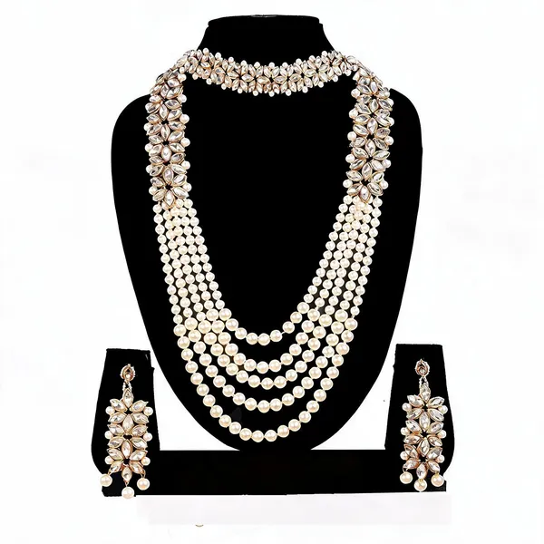 White_Jewellery_Set_Alloy_For_Women_Pack_Of_1