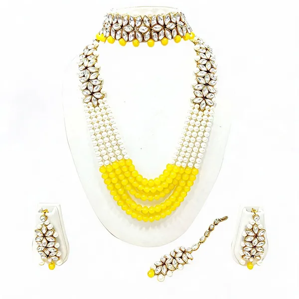 Yellow_And_Gold_Jewellery_Set_Alloy_For_Women_Pack_Of_1