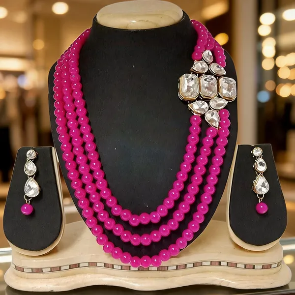 Pink_Jewellery_Set_Alloy_For_Women_Pack_Of_1