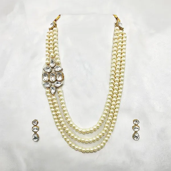 White_Jewellery_Set_Alloy_For_Women_Pack_Of_1