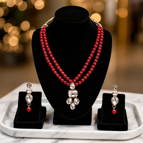 Maroon_Jewellery_Set_Alloy_For_Women_Pack_Of_1