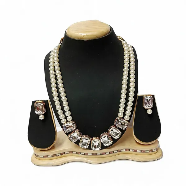 White_Jewellery_Set_Alloy_For_Women_Pack_Of_1