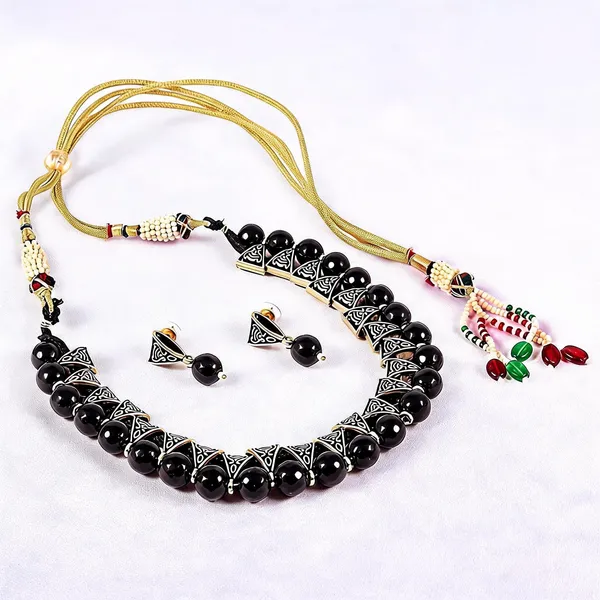 Black_Jewellery_Set_Alloy_For_Women_Pack_Of_2