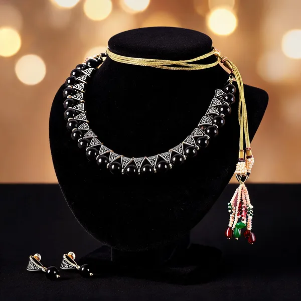 Black_Jewellery_Set_Alloy_For_Women_Pack_Of_2