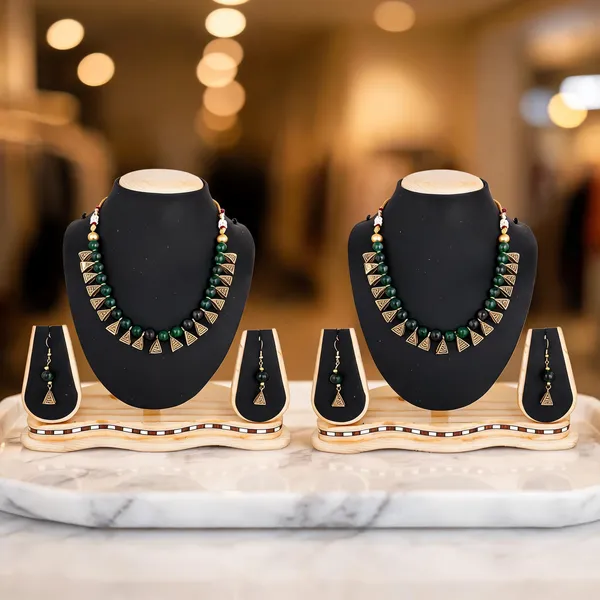 Green_Jewellery_Set_Alloy_For_Women_Pack_Of_2