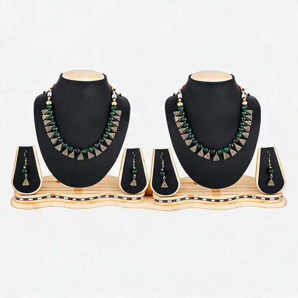 Green_Jewellery_Set_Alloy_For_Women_Pack_Of_2