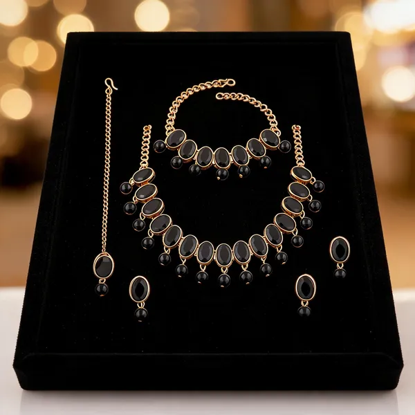 Black_And_Gold_Jewellery_Set_Alloy_For_Women_Pack_Of_1