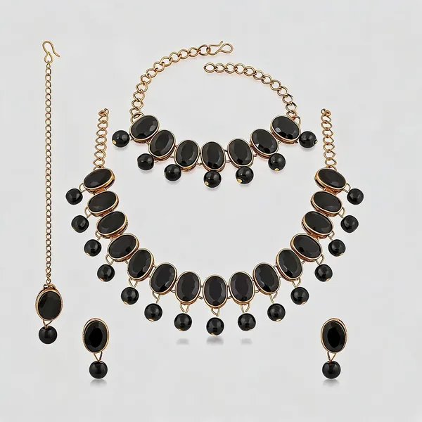 Black_And_Gold_Jewellery_Set_Alloy_For_Women_Pack_Of_1