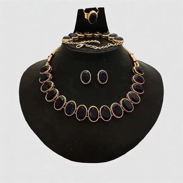 Black_Jewellery_Set_Alloy_For_Women_Pack_Of_1