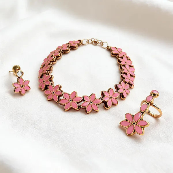 Pink_Jewellery_Set_Alloy_For_Women_Pack_Of_1