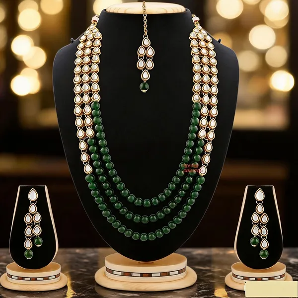 Green_Jewellery_Set_Alloy_For_Women_Pack_Of_1