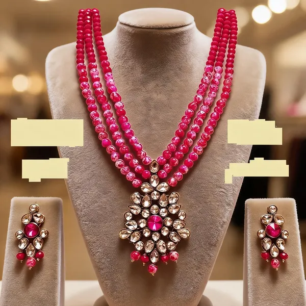 Pink_Jewellery_Set_Alloy_For_Women_Pack_Of_1