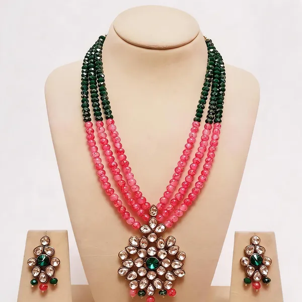 Pink_And_Green_Jewellery_Set_Alloy_For_Women_Pack_Of_1