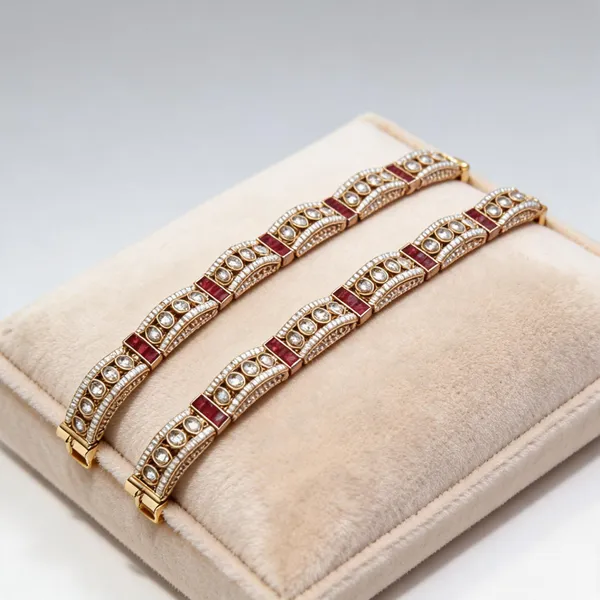 White_And_Pink_Bracelet_Alloy_For_Unisex_Pack_Of_1