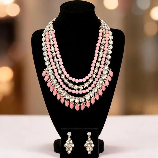 Pink_Jewellery_Set_Alloy_For_Women_Pack_Of_1