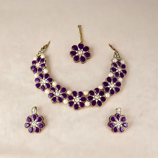 Purple_Jewellery_Set_Alloy_For_Women_Pack_Of_1