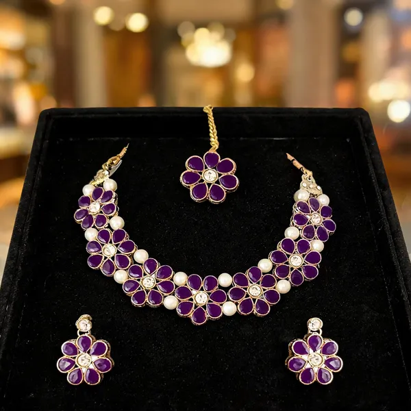 Purple_Jewellery_Set_Alloy_For_Women_Pack_Of_1
