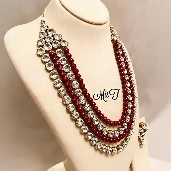 Maroon_Jewellery_Set_Alloy_For_Women_Pack_Of_1