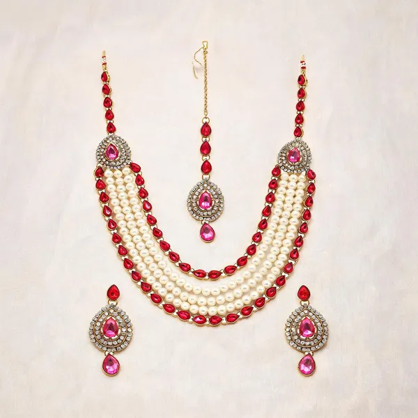 Pink_Jewellery_Set_Alloy_For_Women_Pack_Of_1