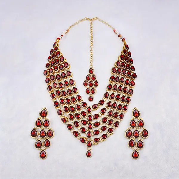 Maroon_Jewellery_Set_Alloy_For_Women_Pack_Of_1