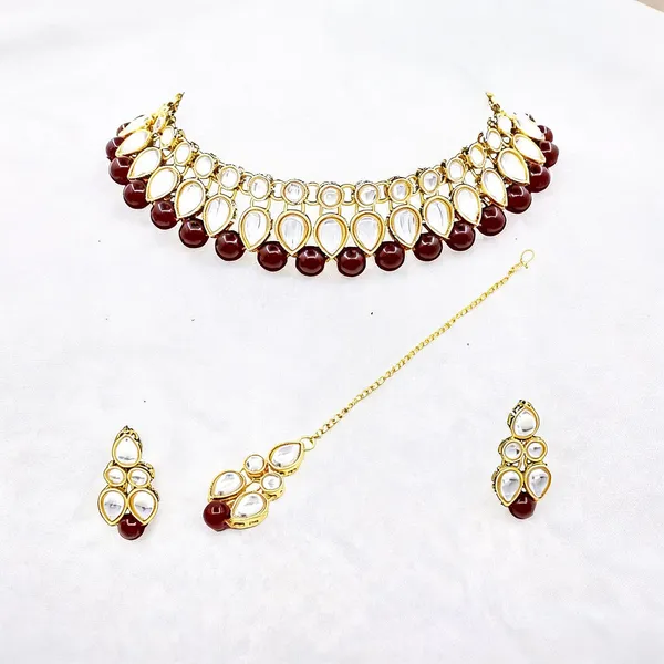 Maroon_Jewellery_Set_Alloy_For_Women_Pack_Of_1