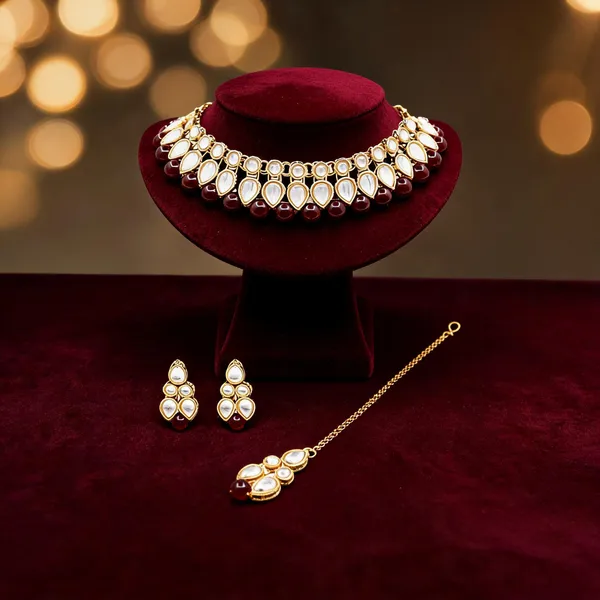 Maroon_Jewellery_Set_Alloy_For_Women_Pack_Of_1