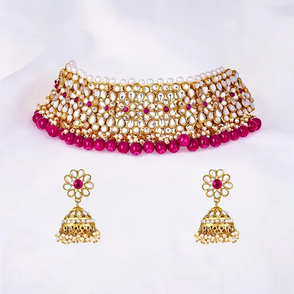Pink_Jewellery_Set_Alloy_For_Women_Pack_Of_1