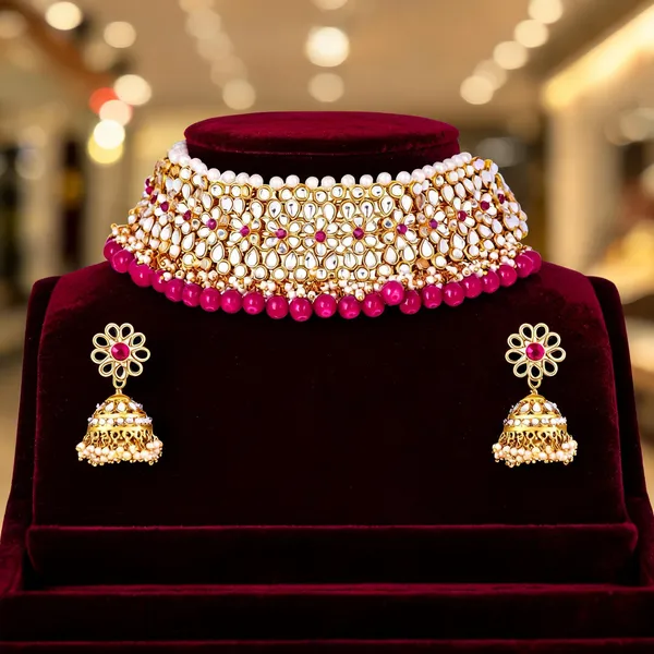 Pink_Jewellery_Set_Alloy_For_Women_Pack_Of_1