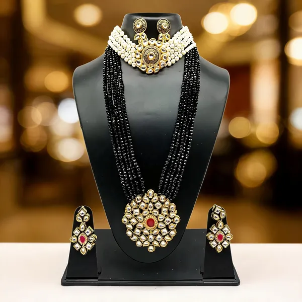 Black_Jewellery_Set_Alloy_For_Women_Pack_Of_1