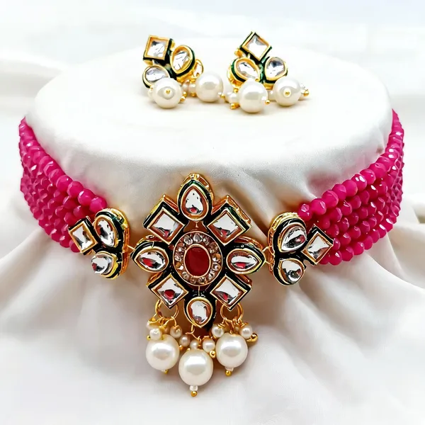 Pink_Jewellery_Set_Alloy_For_Women_Pack_Of_1
