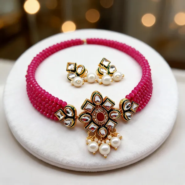 Pink_Jewellery_Set_Alloy_For_Women_Pack_Of_1