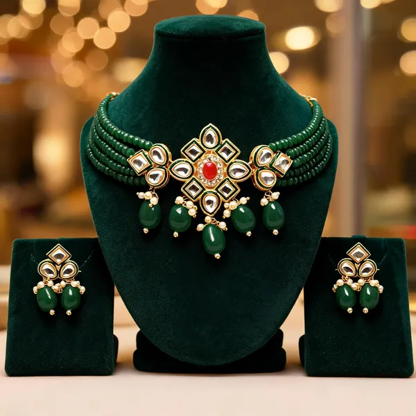 Green_Jewellery_Set_Alloy_For_Women_Pack_Of_1