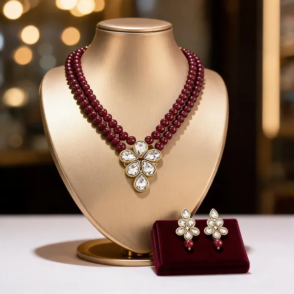 Maroon_Jewellery_Set_Alloy_For_Women_Pack_Of_1