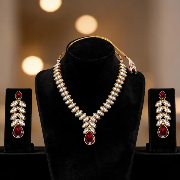 Maroon_Jewellery_Set_Alloy_For_Women_Pack_Of_1