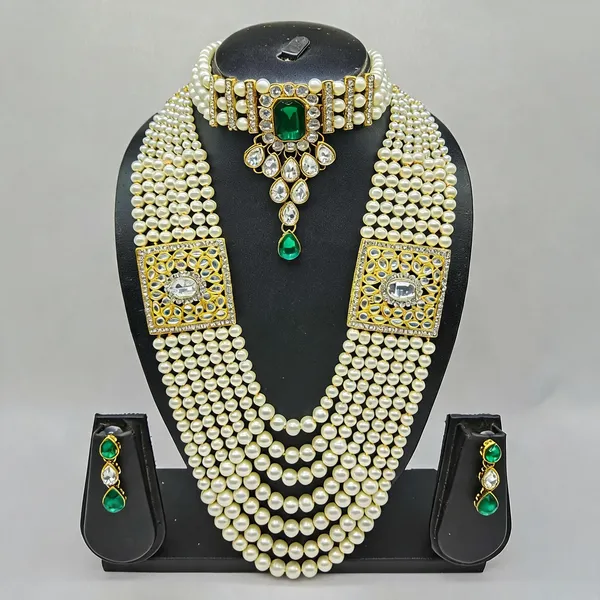 Green_Jewellery_Set_Alloy_For_Women_Pack_Of_1