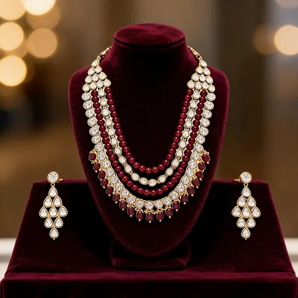 Maroon_Jewellery_Set_Alloy_For_Women_Pack_Of_1
