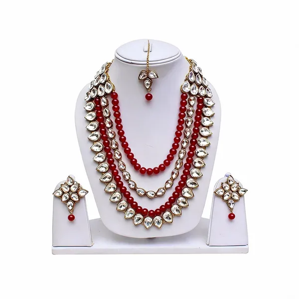 Maroon_Jewellery_Set_Alloy_For_Women_Pack_Of_1