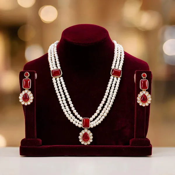 Maroon_Jewellery_Set_Alloy_For_Women_Pack_Of_1