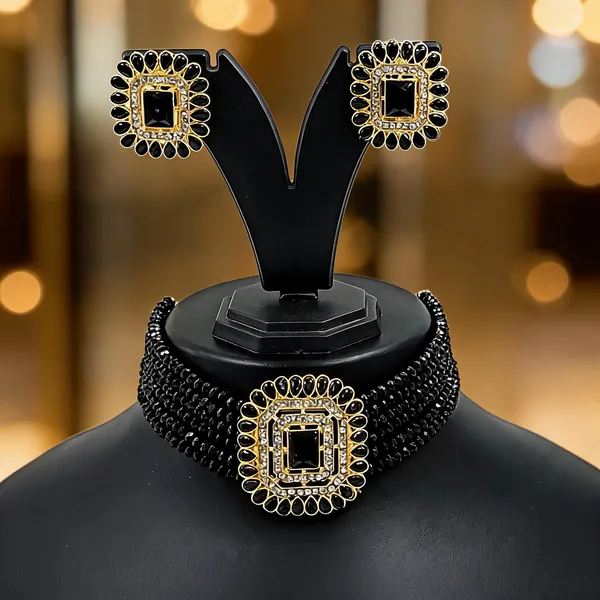 Black_Jewellery_Set_Alloy_For_Women_Pack_Of_1