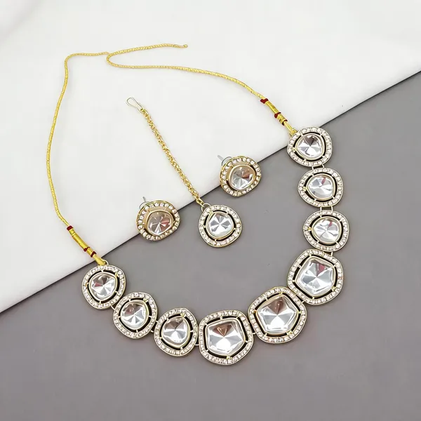 White_Jewellery_Set_Alloy_For_Women_Pack_Of_1