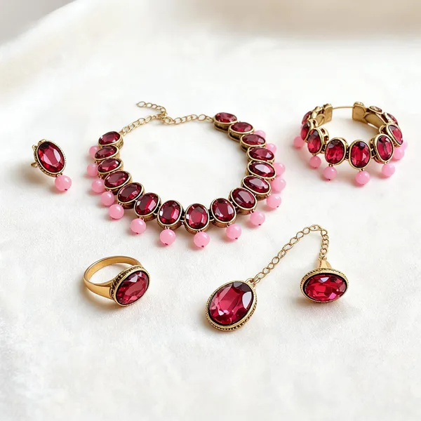 Red_And_Pink_Jewellery_Set_Alloy_For_Women_Pack_Of_1