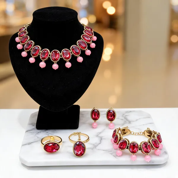 Red_And_Pink_Jewellery_Set_Alloy_For_Women_Pack_Of_1