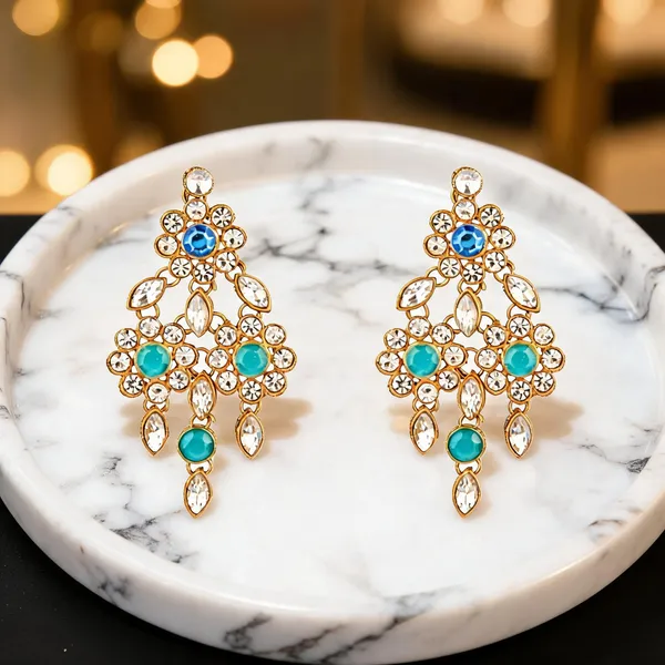 Blue_Earrings_Alloy_For_Unisex_Pack_Of_2