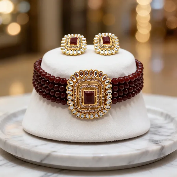 Maroon_Jewellery_Set_Alloy_For_Women_Pack_Of_1