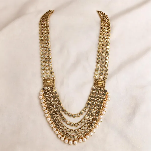 Red_Layered_Necklace_Alloy_For_Unisex_Pack_Of_1